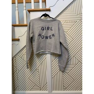 John Galt / Brandy Melville Cropped Girl Power Pullover